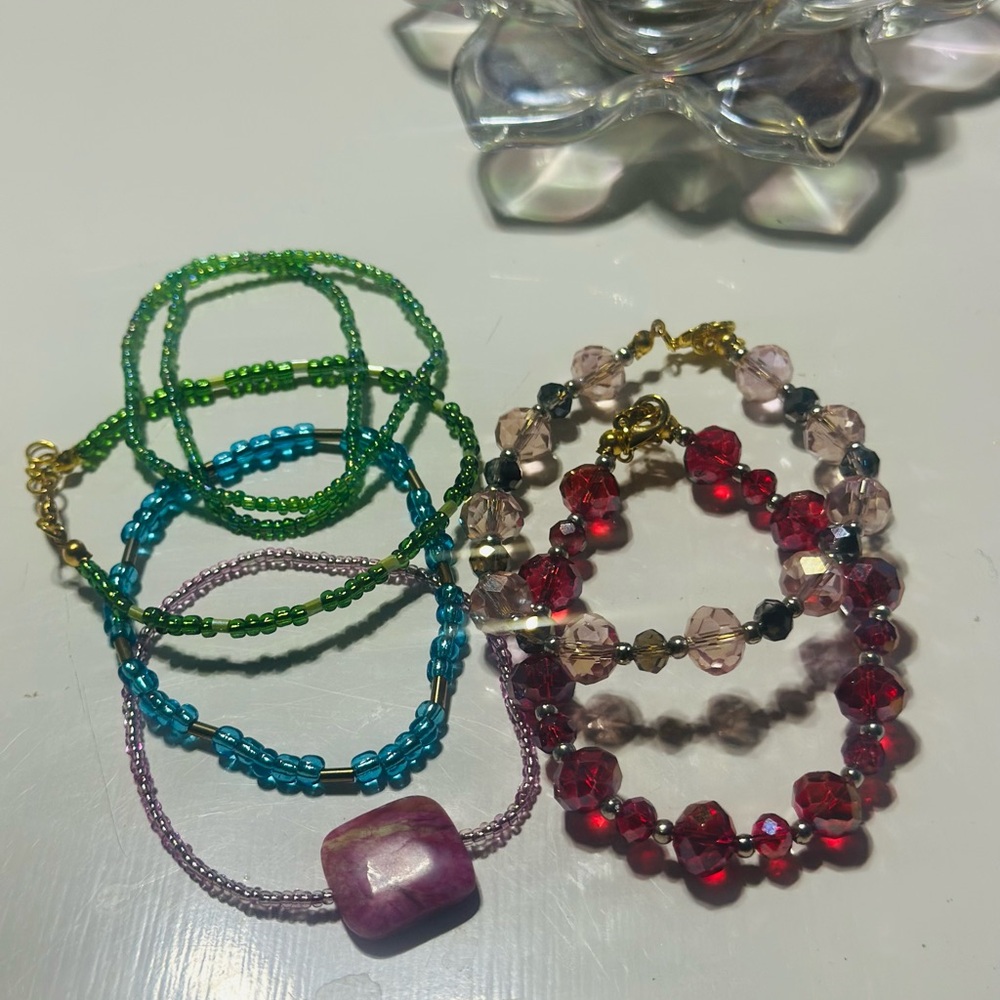 Colorful Beaded Bracelet Set